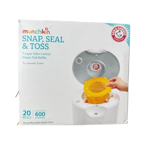 Brand New Arm & Hammer Snap, Seal & Toss Diaper Pail Bag Refills 20pk - Picture 1 of 1
